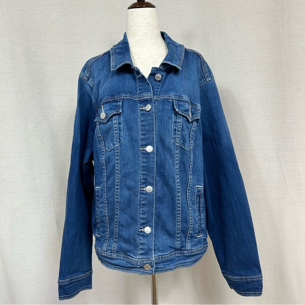 Old Navy Blue Denim Jacket XXL